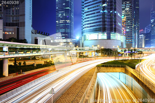 Image of Traffic In Hong Kong city