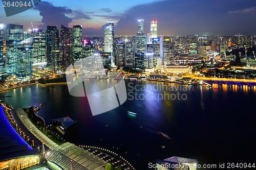 Image of Singapore city from top