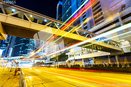 Image of Hong Kong with busy traffic