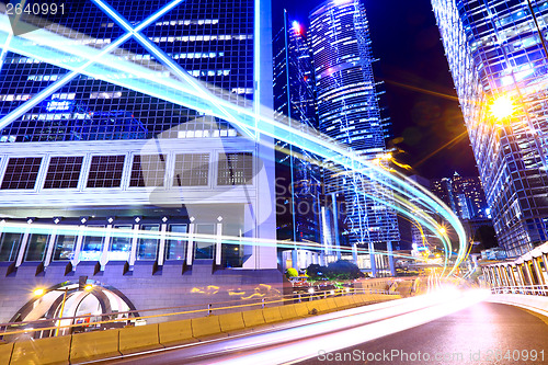 Image of Traffic light in modern city