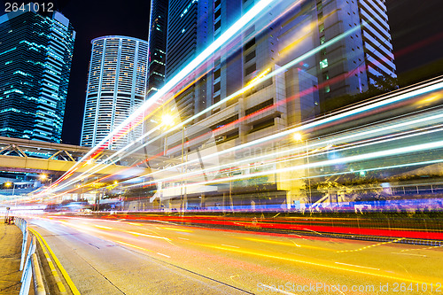 Image of Traffic in Hong Kong city