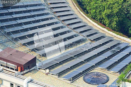 Image of Solar panel on roof top