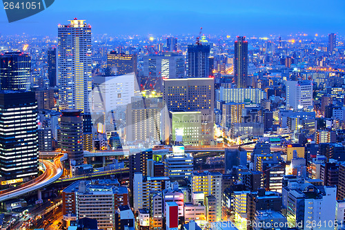 Image of Osaka cityscape at night