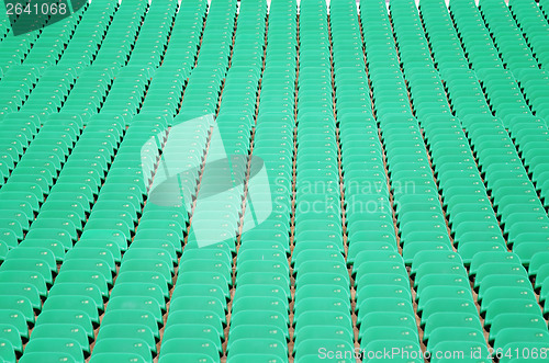 Image of Stadium seat in green