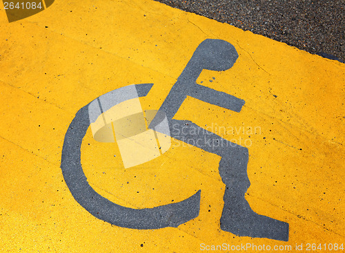 Image of Signage for disable person