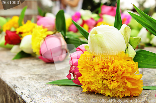 Image of Lotus flower for worship in Thailand temple