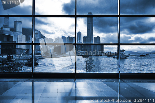 Image of Interior of modern building in Hong Kong