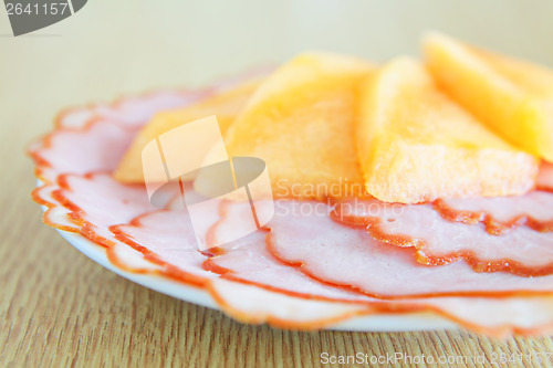 Image of Ham and melon