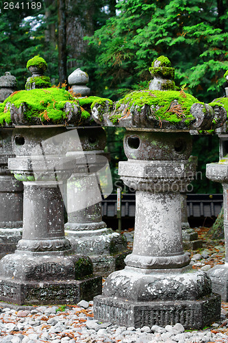 Image of Japanese lantern in temple