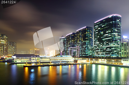 Image of Kowloon side in Hong Kong at night