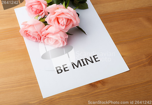 Image of Pink rose for valentine day