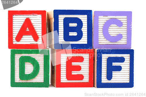 Image of Wooden toy block