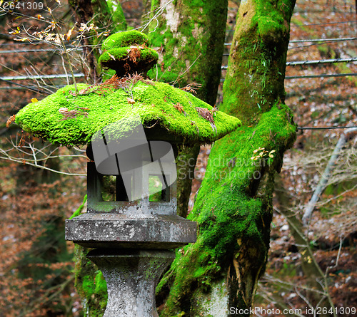 Image of Traditional japanese stone lantern 