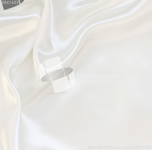 Image of Smooth elegant white silk as wedding background 