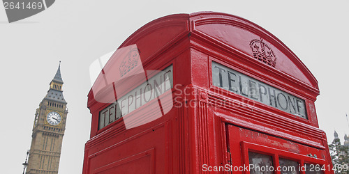 Image of London telephone box