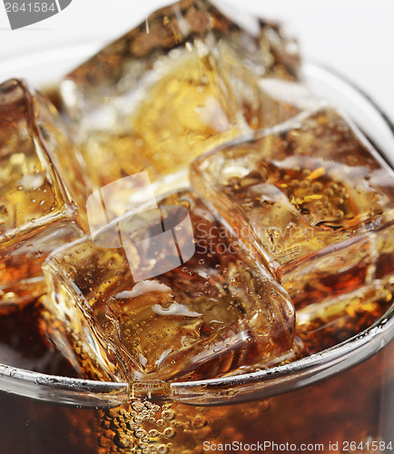 Image of Cola With Ice Cubes