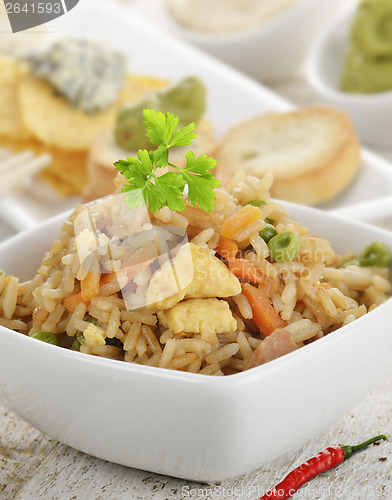 Image of Rice With Chicken And Vegetables