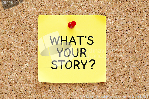 Image of Whats Your Story Sticky Note