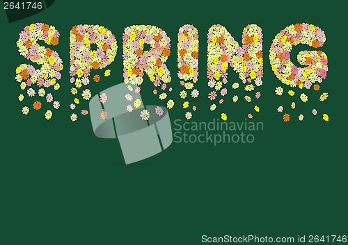 Image of Spring flowers in spring title 