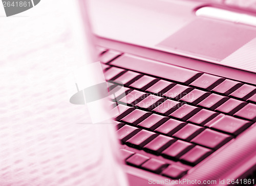 Image of Modern and stylish laptop. 