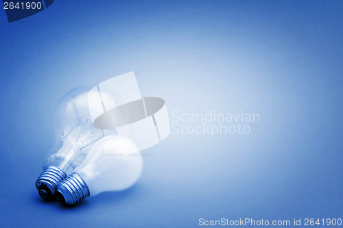 Image of Background with lit lightbulb