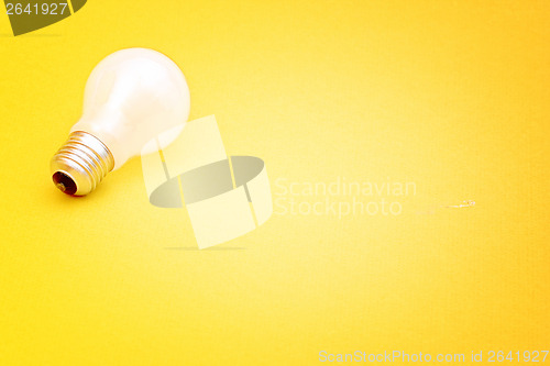 Image of Background with lit lightbulb
