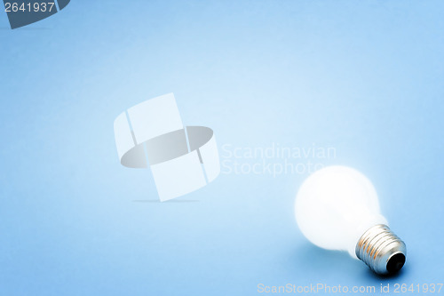 Image of Background with lit lightbulb