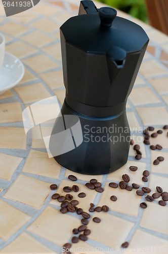 Image of Coffee maker on the table