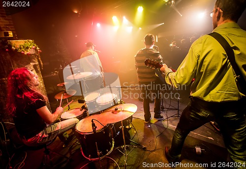 Image of Band performs on stage