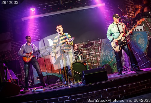Image of Band performs on stage