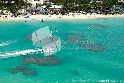 Image of Boats and beach from above