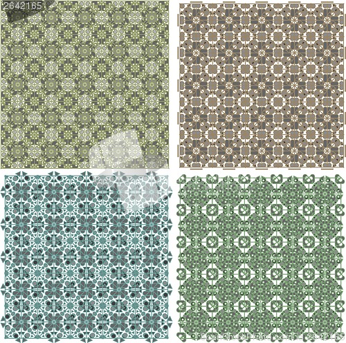 Image of Big vintage plaid patterns set background