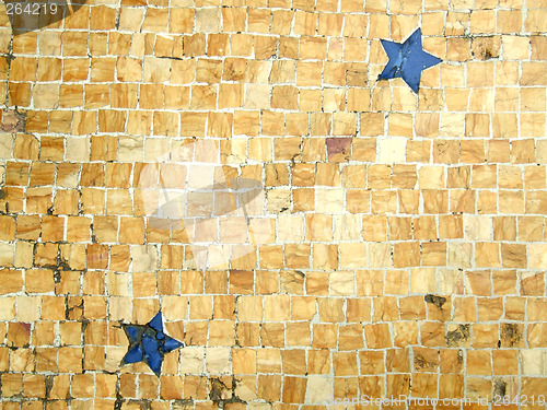 Image of Floor mosaic tile pattern
