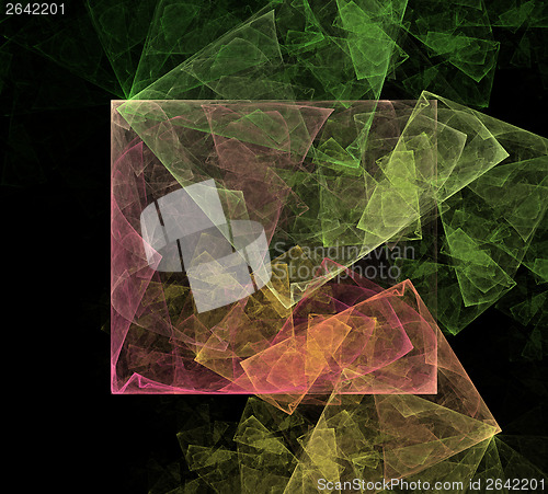 Image of Abstract Art Cubic Space