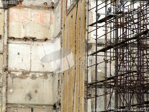 Image of Ruins and scaffolding