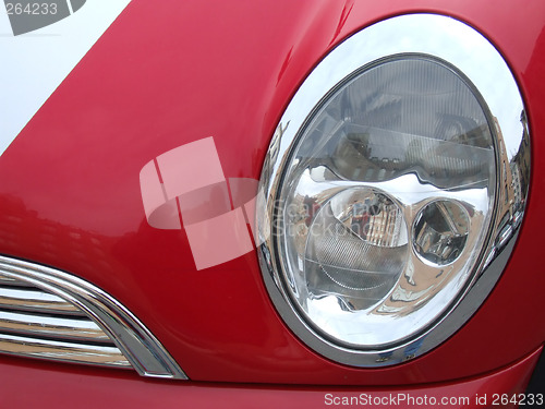 Image of Red car reflector