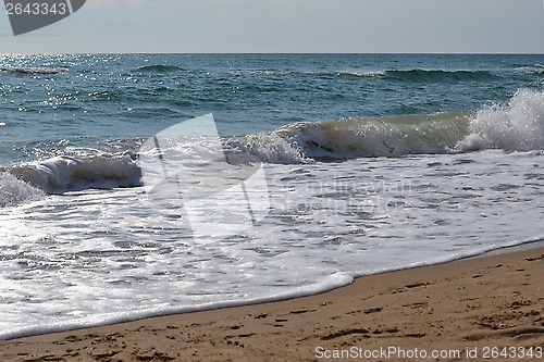 Image of Waves of the Black Sea. Anapa, Krasnodar Krai.