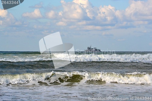 Image of Waves of the Black Sea, Anapa, Krasnodar Krai.