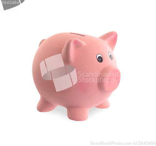 Image of Unique pink ceramic piggy bank