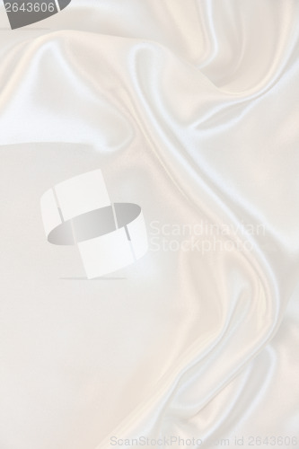 Image of Smooth elegant white silk as wedding background 