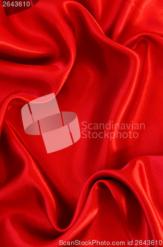 Image of Smooth red silk as background 