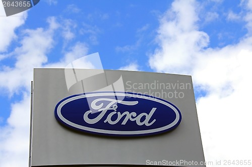 Image of Sign Ford against Sky