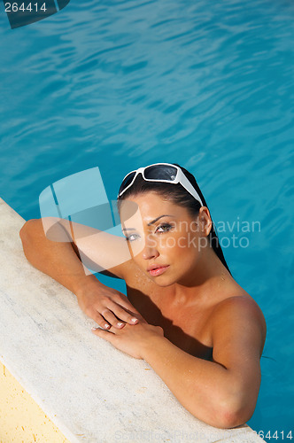 Image of Beauty in pool