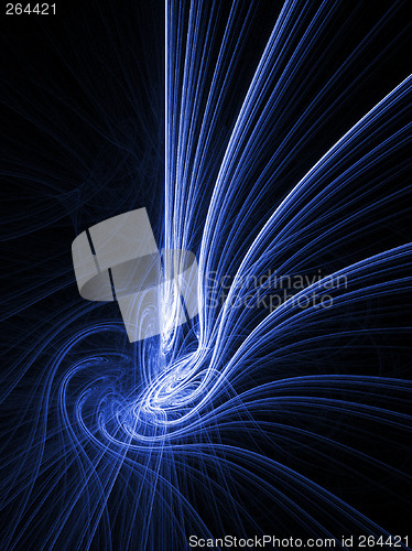 Image of Blue light rays