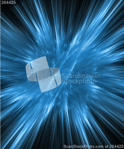 Image of Blue night explosion 3D