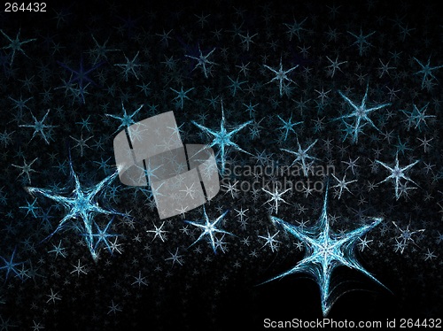 Image of Winter snow flakes 3D