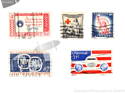 Image of Old US postage stamps - collectibles