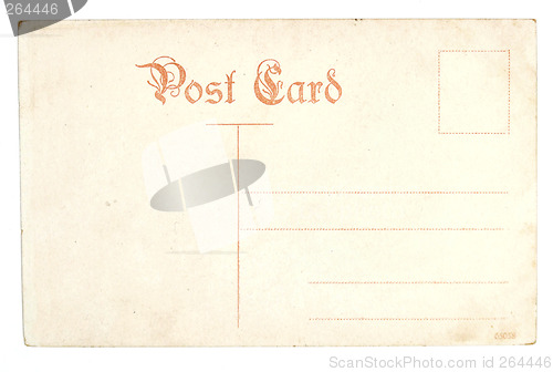 Image of Old antique empty postcard