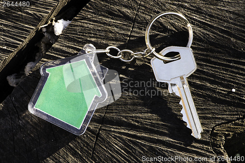 Image of Keychain in a shape of house