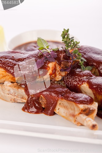 Image of Delicious grilled pork ribs